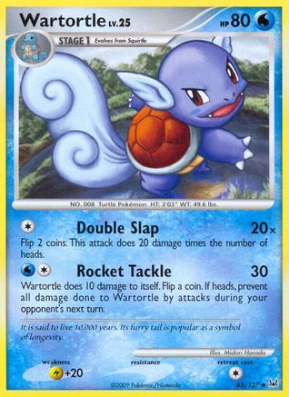 Wartortle (65) [Platinum] Reverse Holofoil