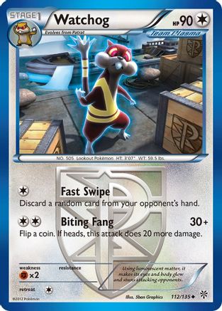 Watchog (Team Plasma) (112) (112) [Plasma Storm] Reverse Holofoil