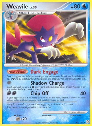 Weavile (40) [Secret Wonders]