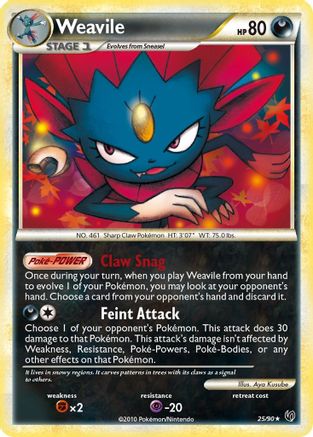 Weavile (25) [Undaunted] Reverse Holofoil