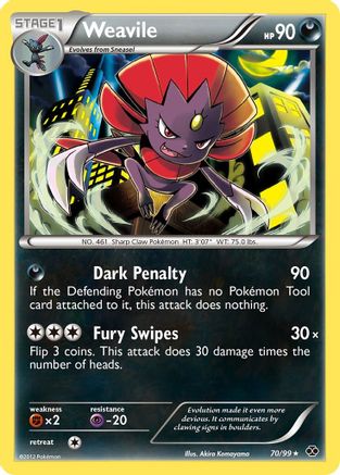 Weavile (70) [Next Destinies] Reverse Holofoil