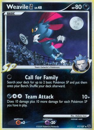 Weavile G (17) [Platinum] Holofoil