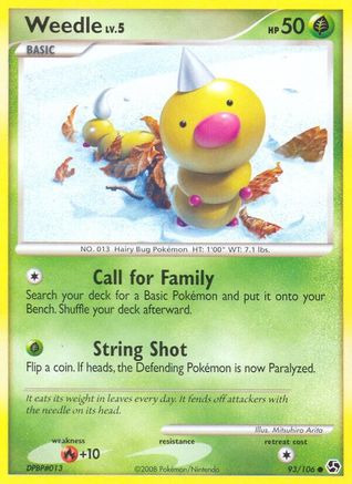 Weedle (93) [Great Encounters] Reverse Holofoil