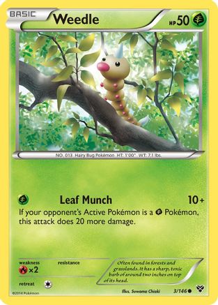 Weedle (3) [XY Base Set]