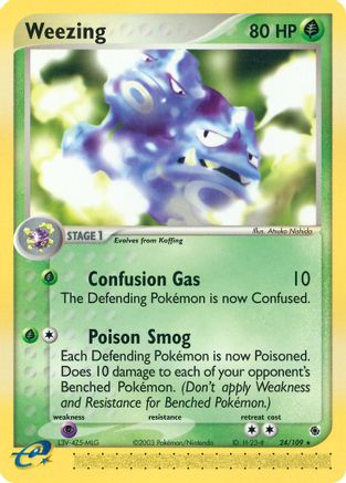 Weezing (24) [Ruby and Sapphire] Reverse Holofoil