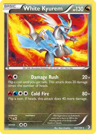 White Kyurem (102) [Boundaries Crossed] Reverse Holofoil