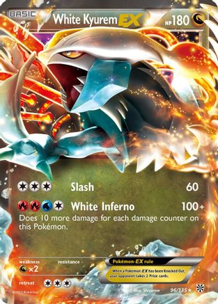 White Kyurem EX (96) [Plasma Storm] Holofoil