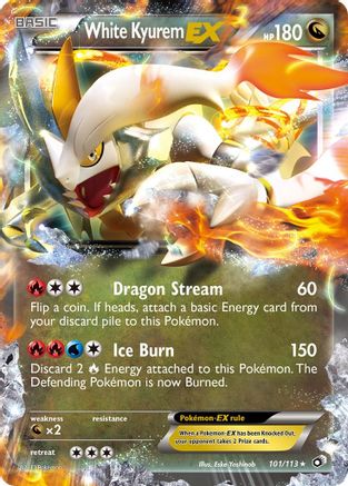 White Kyurem EX (101) [Legendary Treasures] Holofoil