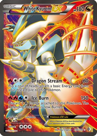 White Kyurem EX (146 Full Art) (146) [Boundaries Crossed] Holofoil