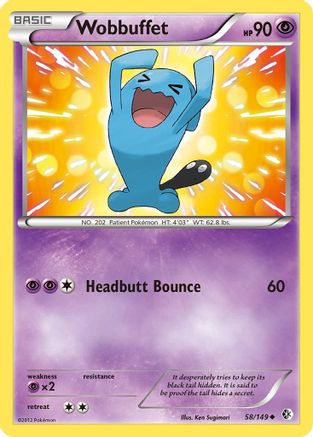 Wobbuffet (58) [Boundaries Crossed] Reverse Holofoil