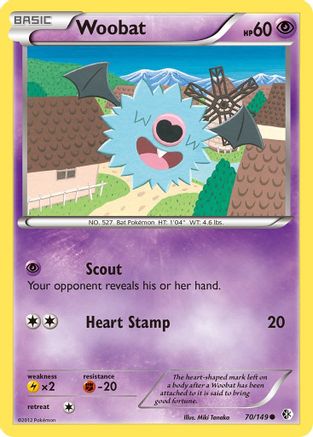 Woobat (70) [Boundaries Crossed] Reverse Holofoil