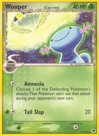 Wooper (Delta Species) (71) [Dragon Frontiers] Reverse Holofoil