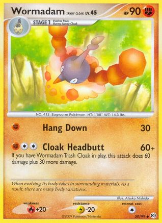 Wormadam Sandy Cloak (50) [Arceus]