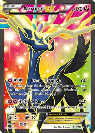Xerneas EX (146 Full Art) (146) [XY Base Set] Holofoil