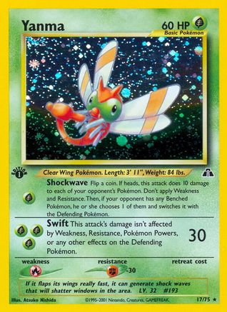 Yanma (17) (17) [Neo Discovery] Unlimited Holofoil