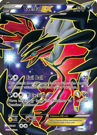 Yveltal EX (144 Full Art) (144) [XY Base Set] Holofoil