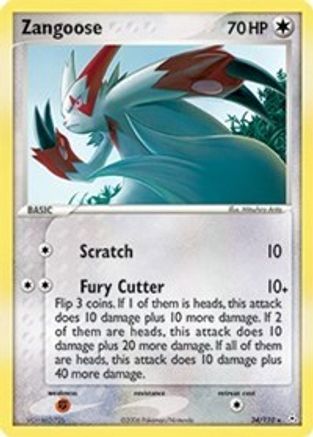 Zangoose (34) [Holon Phantoms] Reverse Holofoil