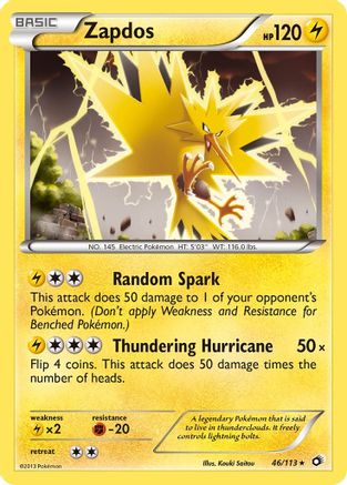 Zapdos (46) [Legendary Treasures] Holofoil