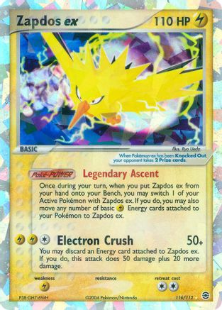 Zapdos ex (116) [FireRed & LeafGreen] Holofoil