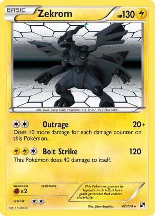Zekrom (47) [Black and White] Holofoil