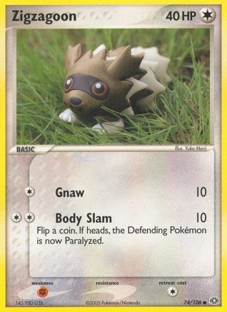 Zigzagoon (74) [Emerald] Reverse Holofoil
