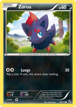 Zorua (70) [Black and White]