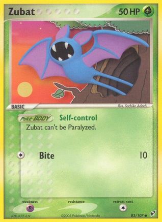 Zubat (83) [Deoxys] Reverse Holofoil