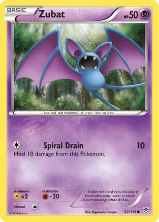 Zubat (52) (52) [Plasma Storm] Reverse Holofoil
