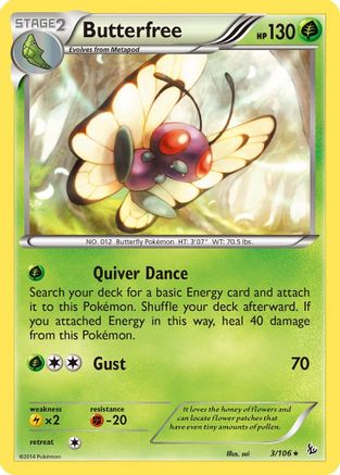 Butterfree (3) [XY - Flashfire]