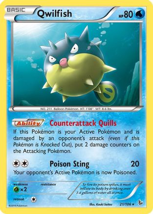 Qwilfish (21) [XY - Flashfire]