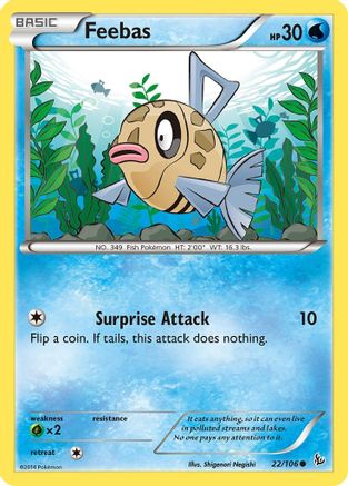 Feebas (22) [XY - Flashfire] Reverse Holofoil