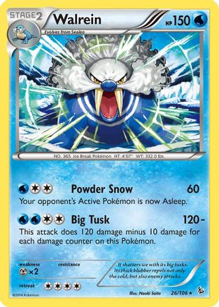Walrein (26) [XY - Flashfire] Reverse Holofoil