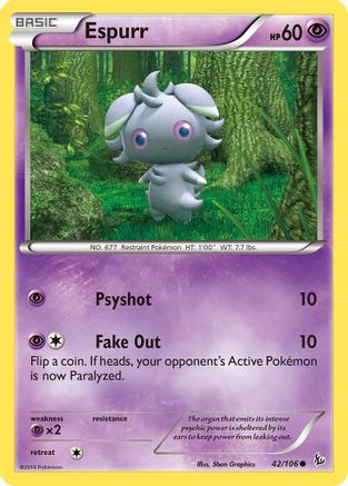Espurr (42) [XY - Flashfire] Reverse Holofoil