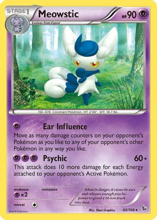 Meowstic (43) [XY - Flashfire] Reverse Holofoil