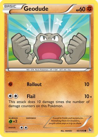 Geodude (45) [XY - Flashfire] Reverse Holofoil