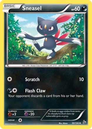 Sneasel (50) (50) [XY - Flashfire] Reverse Holofoil