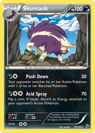 Skuntank (55) [XY - Flashfire] Reverse Holofoil