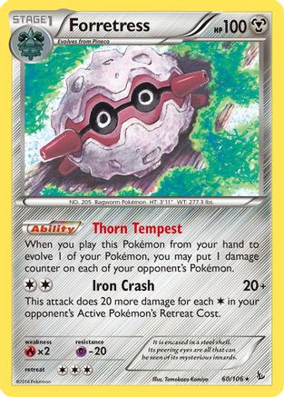 Forretress (60) [XY - Flashfire] Reverse Holofoil