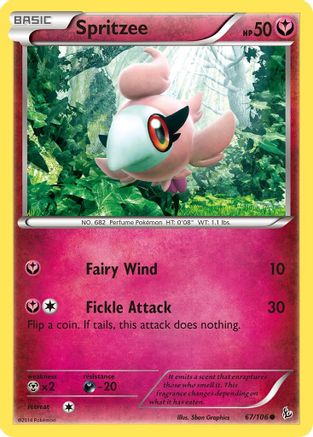Spritzee (67) [XY - Flashfire] Reverse Holofoil