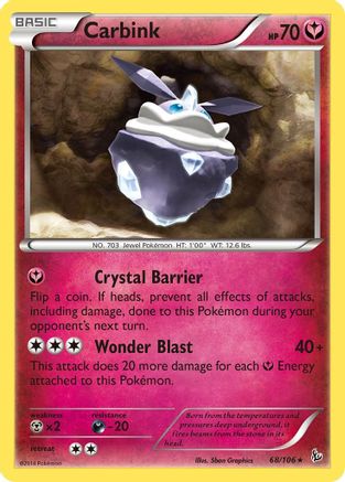 Carbink (68) [XY - Flashfire] Reverse Holofoil