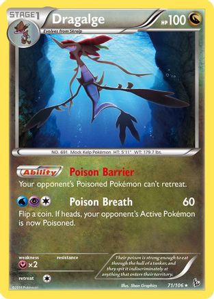 Dragalge (71) [XY - Flashfire] Reverse Holofoil
