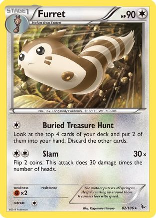 Furret (82) [XY - Flashfire] Reverse Holofoil