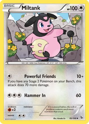 Miltank (83) [XY - Flashfire] Reverse Holofoil