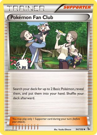 Pokemon Fan Club (94) [XY - Flashfire] Reverse Holofoil