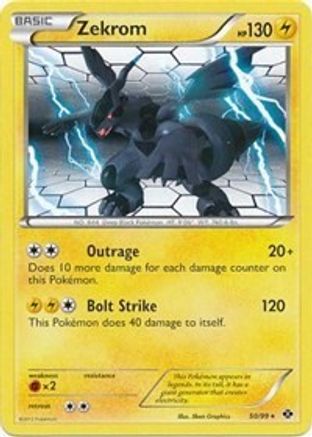 Zekrom - 50/99 (Next Destinies) (50) [Deck Exclusives] Holofoil