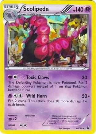 Scolipede - 40/98 (BW Emerging Powers) (40) [Deck Exclusives] Holofoil