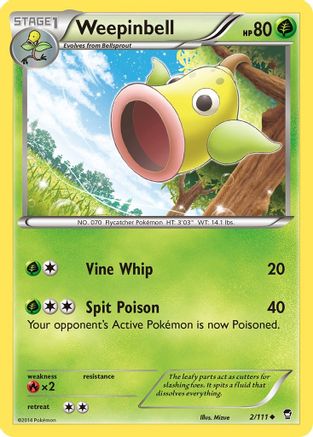 Weepinbell (2) [XY - Furious Fists]