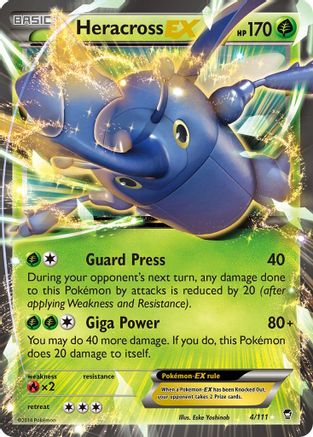 Heracross EX (4) [XY - Furious Fists] Holofoil