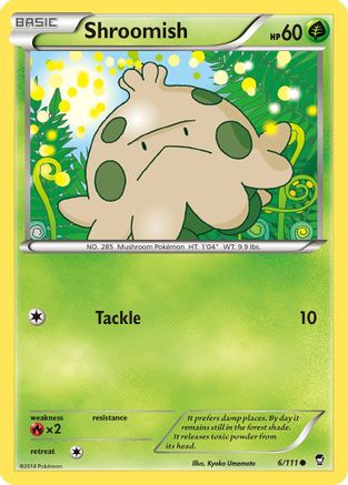 Shroomish (6) [XY - Furious Fists] Reverse Holofoil