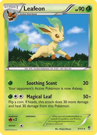 Leafeon (7) [XY - Furious Fists] Reverse Holofoil